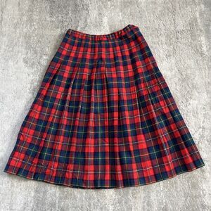 Pendleton Boyd Tartan Plaid Skirt Women’s 14 100% Virgin Wool Plaid USA Vintage
